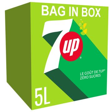 BIB SEVEN UP SANS SUCRES - 5 L