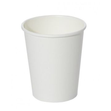 50 GOBELETS CARTON CAFE BLANC 24CL