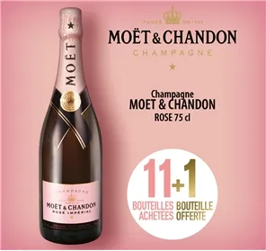 11+1 CHAMPAGNE MOET& CHANDON IMPERIAL ROSE