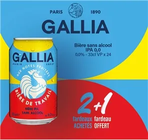 2+1 GALLIA IPA 0,0% CAN 33CL