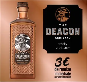 3€ DE REMISE SUR LE WHISKY THE DEACON