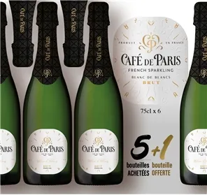 5+1 CAFE DE PARIS BRUT 75CL