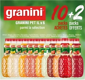 10+2 SELECTION COCKTAILS JUS DE FRUITS GRANINI PET 1L