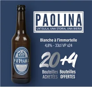 20+4 BOUTEILLES PAOLINA BLANCHE 33CL VP