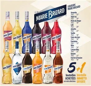 5+1 LIQUEURS M BRIZARD 70CL