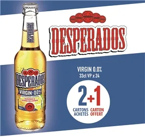 2+1 DESPERADOS VIRGIN 0.0% 33cl VP
