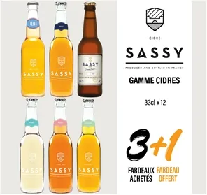 3+1 GAMME CIDRES SASSY 33CL 