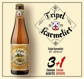 3+1 CAISSE TRIPLE KARMELIET 33CL VC 8,4° 