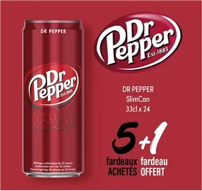 5+1 DR PEPPER SLIMCAN 33CL