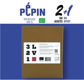 2+1 BIB VIN PEPIN ROUGE BIO 