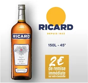 2€ REMISE MAGNUM RICARD 150CL