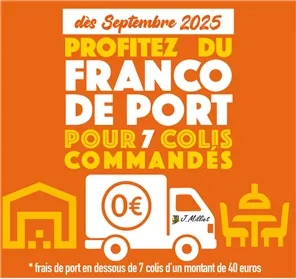 PROFITEZ DU FRANCO DE PORT DES 7 COLIS COMMANDES 