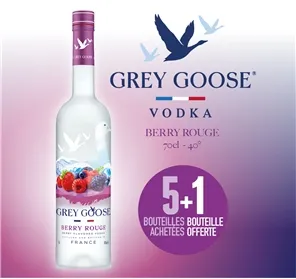 5+1 VODKA GREY GOOSE BERRY ROUGE 70CL
