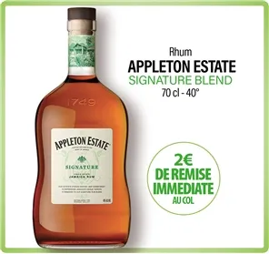2€ DE REMISE SUR RHUM APPLETON ESTATE SIGNATURE