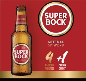 4+1 CARTON SUPER BOCK CHEZ MILLIET EN AVRIL 