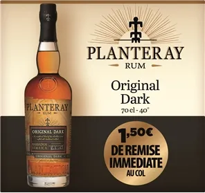 1,50€ REMISE RHUM PLANTERAY ORIGINAL DARK