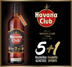 5+1 RHUM HAVANA CLUB 7 ANS - 70CL