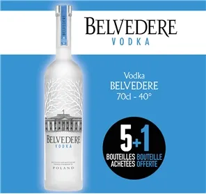 5+1 VODKA BELVEDERE ORGANIC