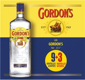 9+3 GIN GORDON'S